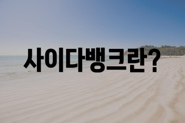 사이다뱅크란?