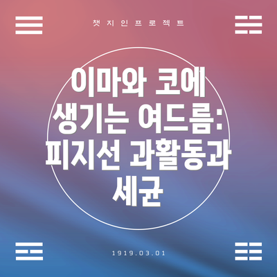 이마와 코에 생기는 여드름: 피지선 과활동과 세균