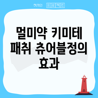 멀미약 키미테 패취 츄어블정의 효과