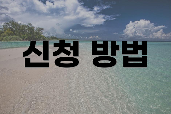 신청 방법