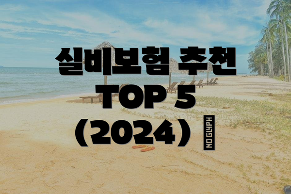 실비보험 추천 TOP 5 (2024) ✨