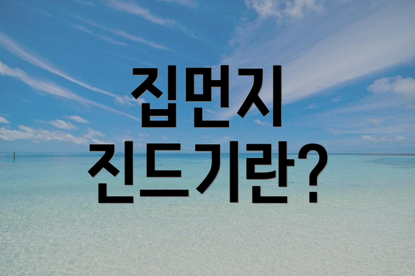 집먼지 진드기란?