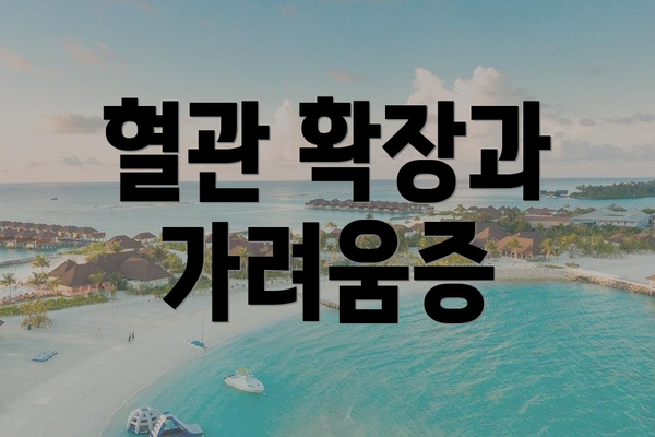 혈관 확장과 가려움증