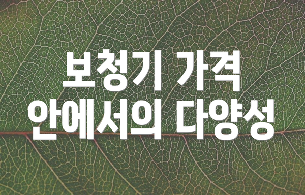 보청기 가격 안에서의 다양성