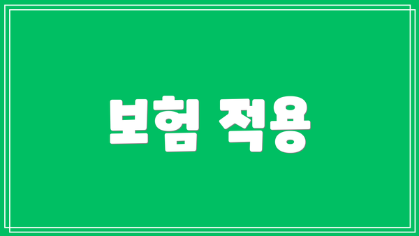 보험 적용