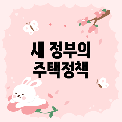 새 정부의 주택정책