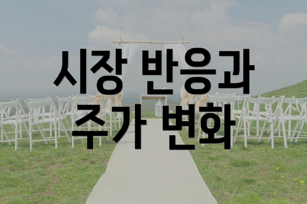 시장 반응과 주가 변화