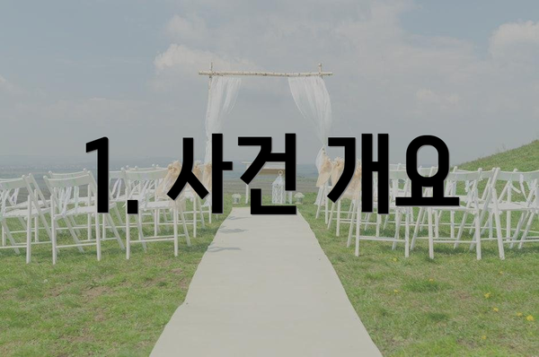1. 사건 개요