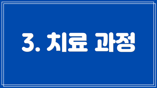 3. 치료 과정