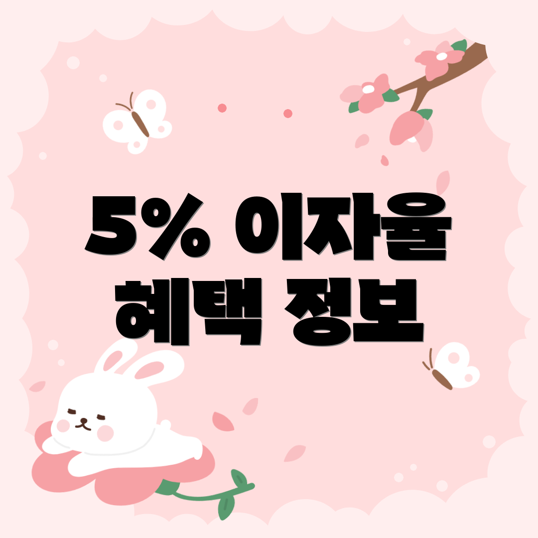 5% 이자율 혜택 정보