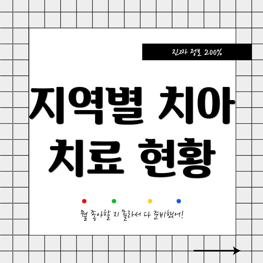 지역별 치아 치료 현황