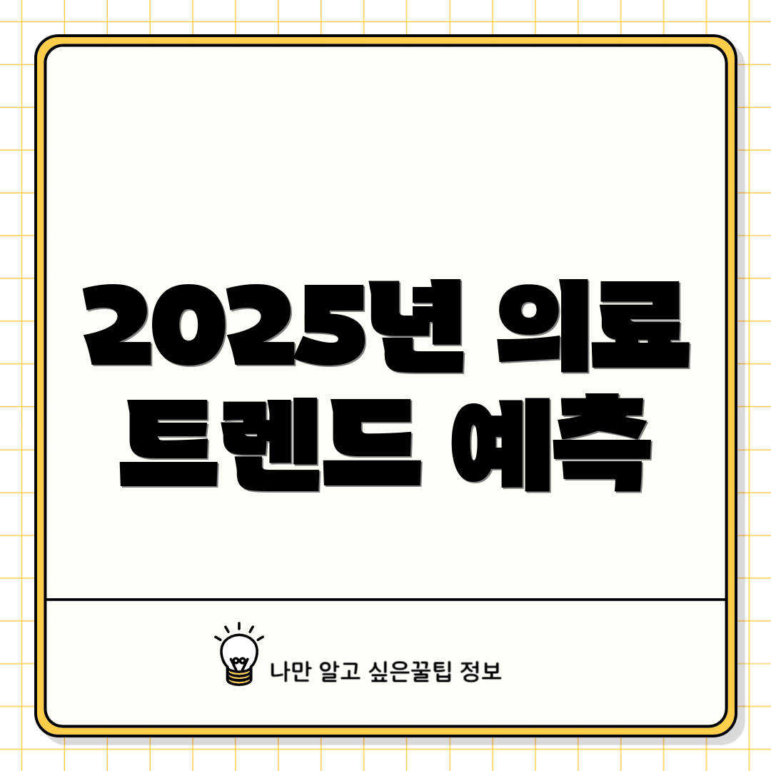 2025년 의료 트렌드 예측