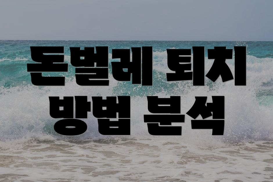 돈벌레 퇴치 방법 분석