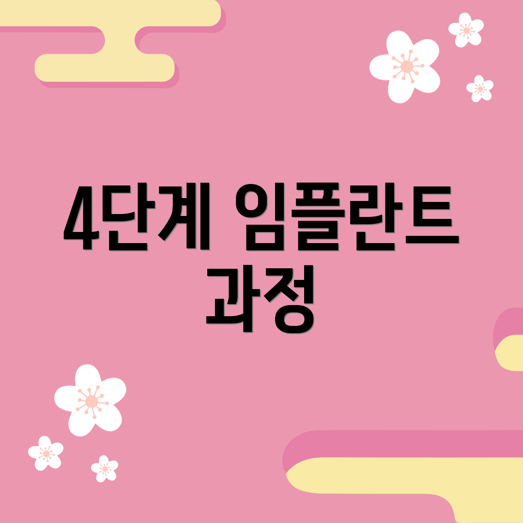 4단계 임플란트 과정