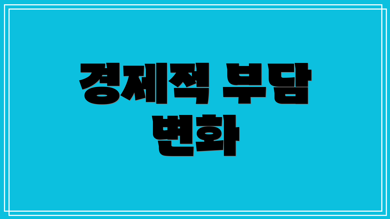 경제적 부담 변화