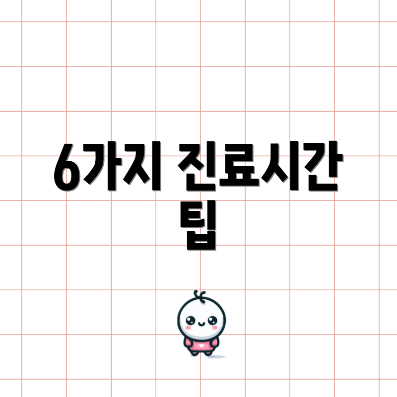 6가지 진료시간 팁
