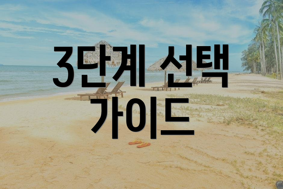 3단계 선택 가이드