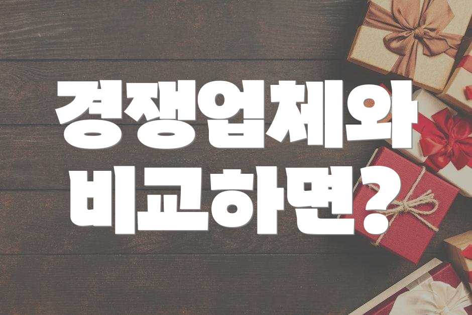 경쟁업체와 비교하면?