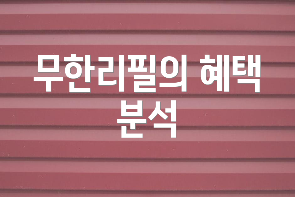 무한리필의 혜택 분석