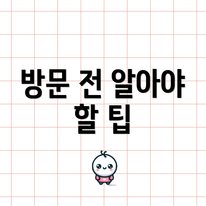 방문 전 알아야 할 팁