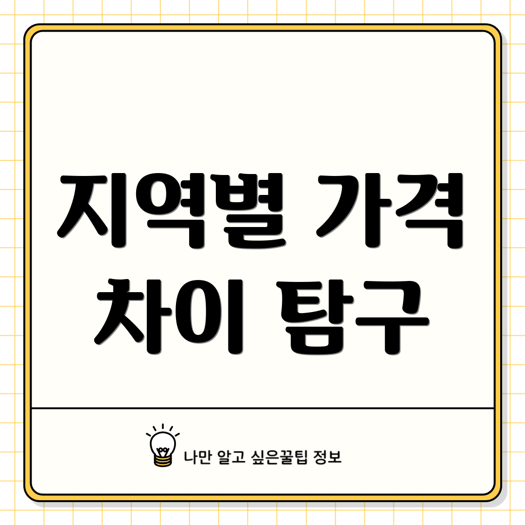 지역별 가격 차이 탐구