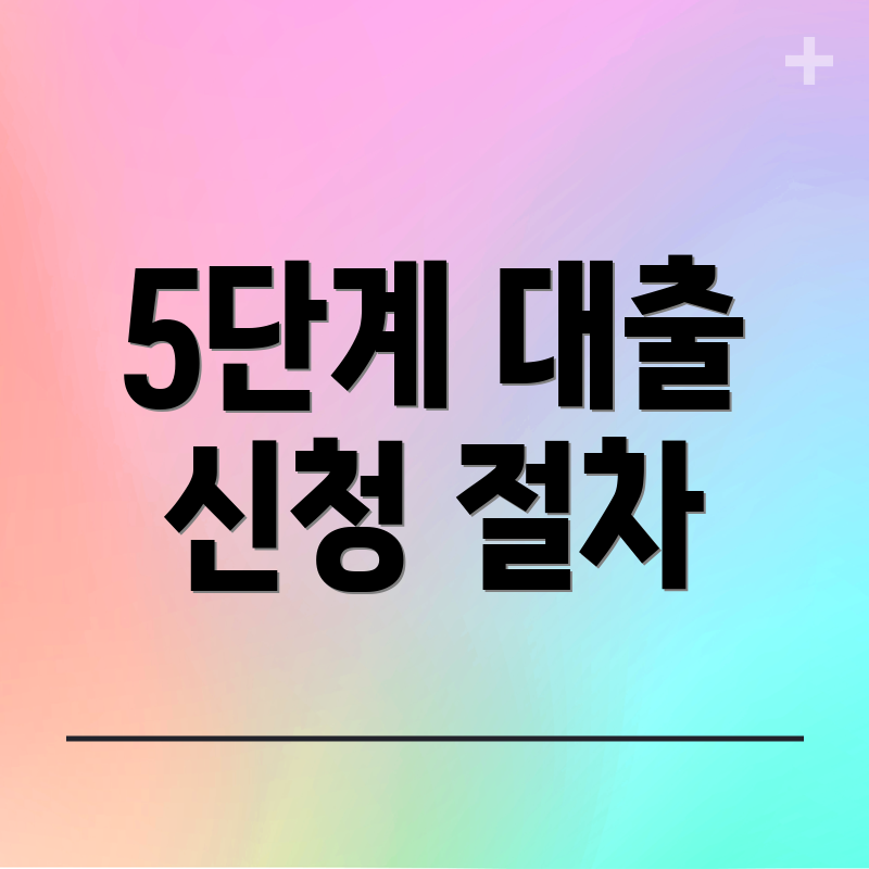 5단계 대출 신청 절차