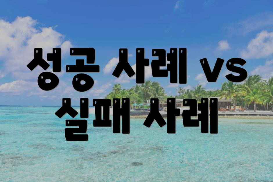 성공 사례 vs 실패 사례