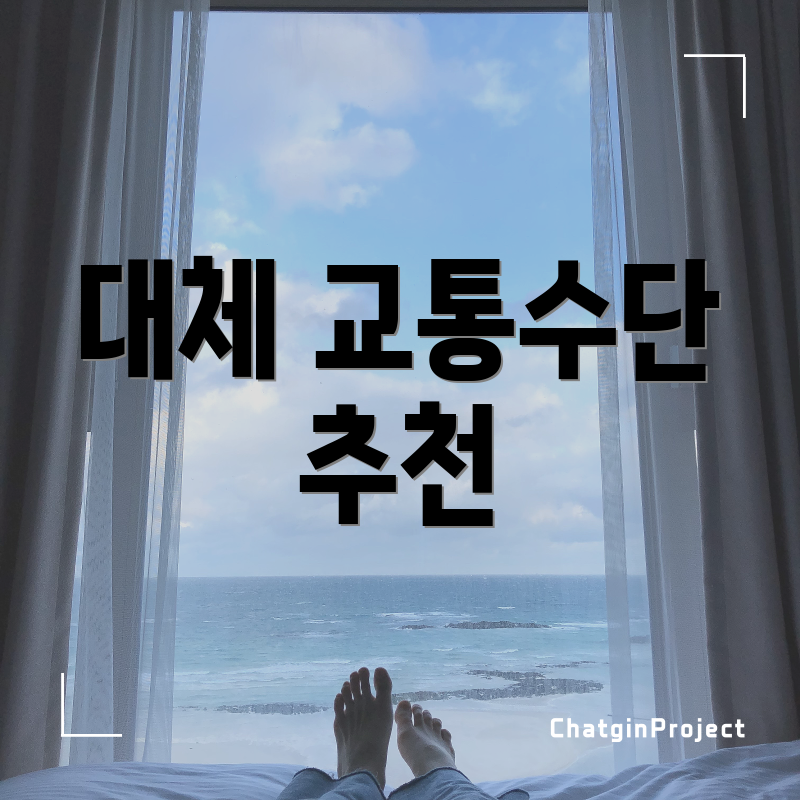 대체 교통수단 추천