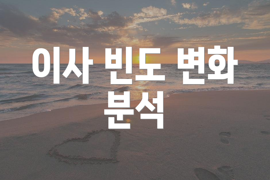 이사 빈도 변화 분석