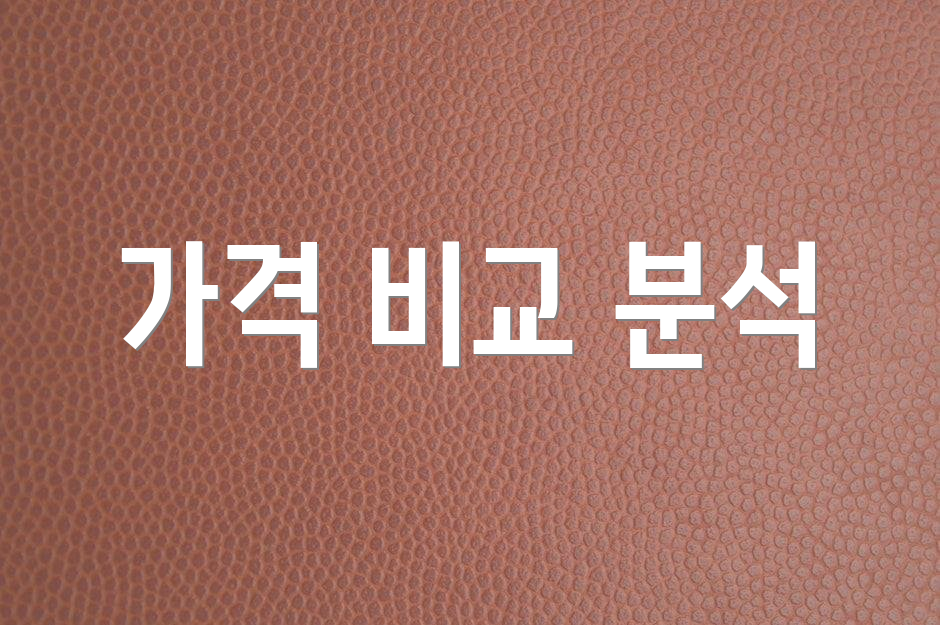 가격 비교 분석