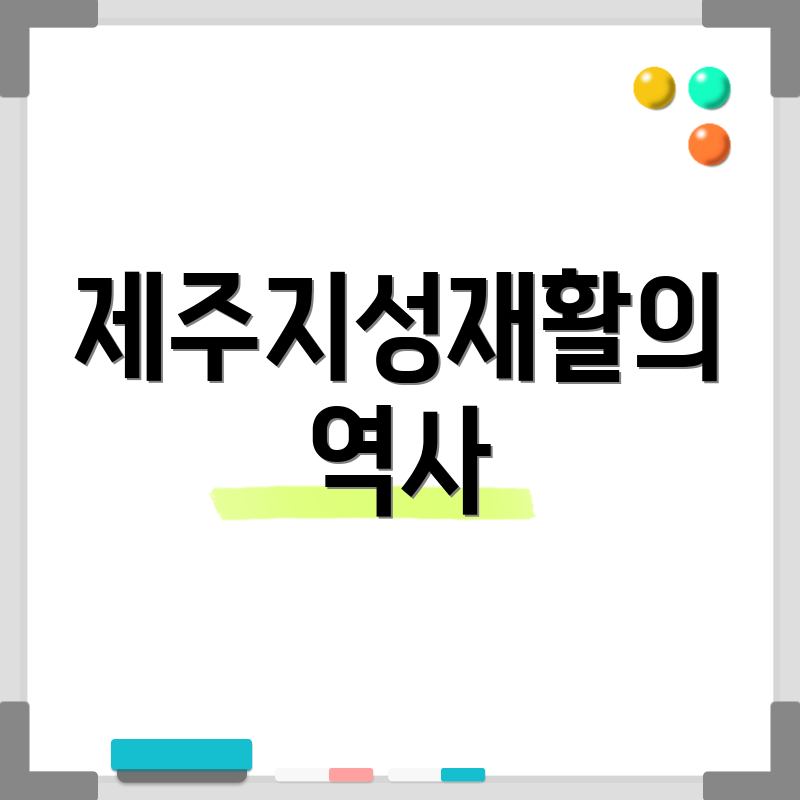 제주지성재활의 역사