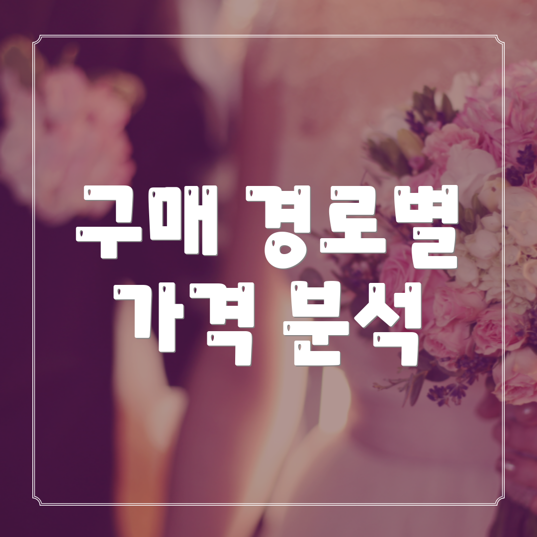 구매 경로별 가격 분석