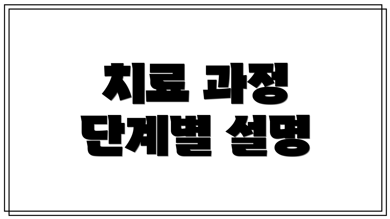 치료 과정 단계별 설명