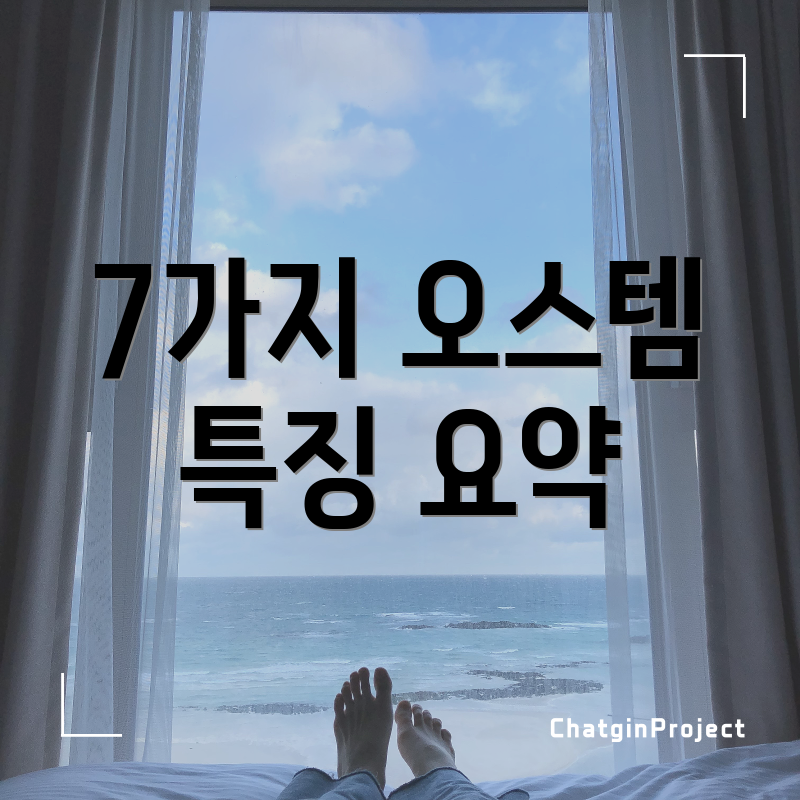 7가지 오스템 특징 요약