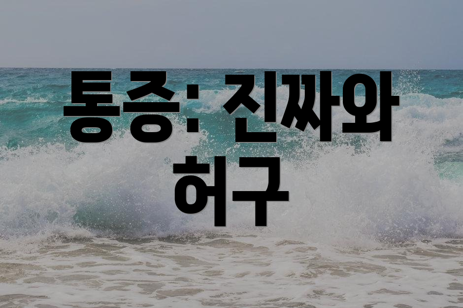 통증: 진짜와 허구