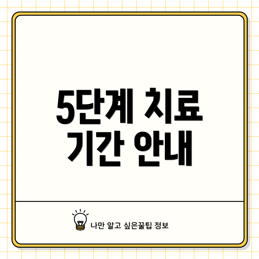 5단계 치료 기간 안내