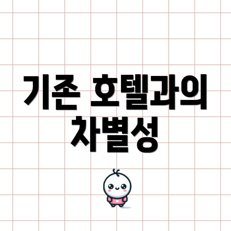 기존 호텔과의 차별성