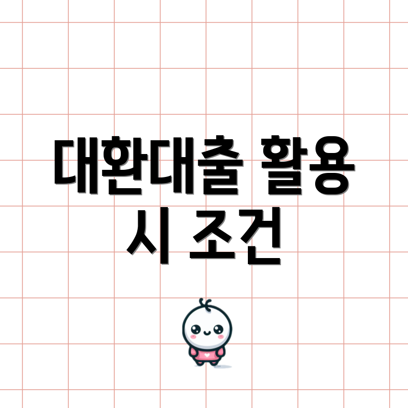 대환대출 활용 시 조건