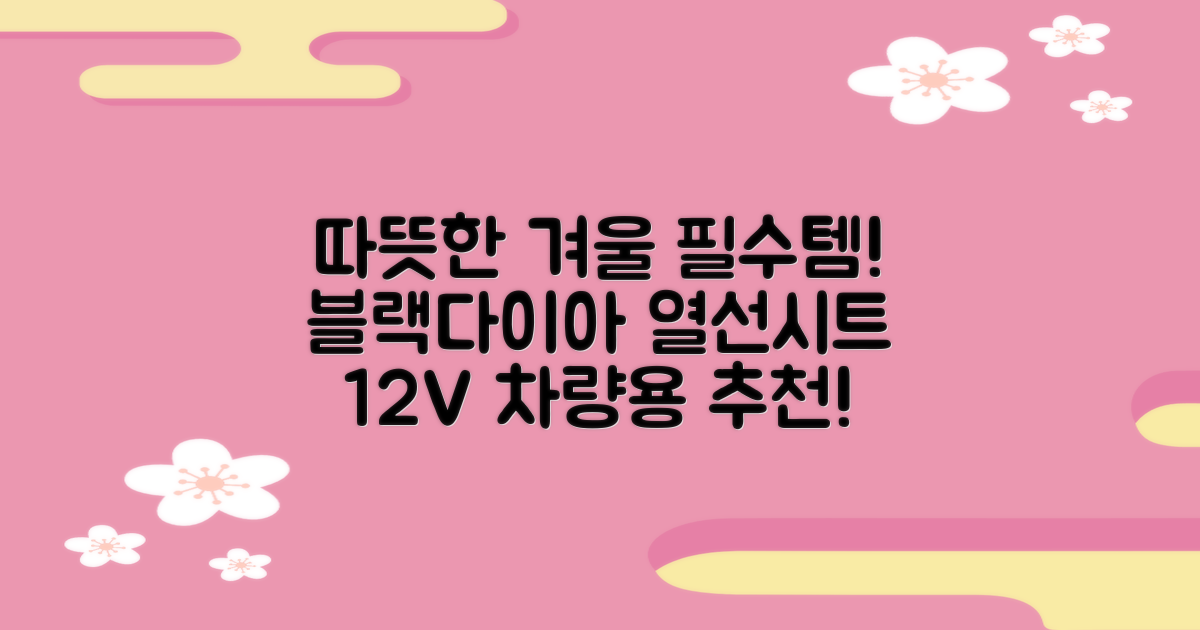 블랙다이아 차량용 열선시트 (1P) 털 겨울 히팅 전기시트, 1개, 12V (운전/조수석) 추천 리뷰