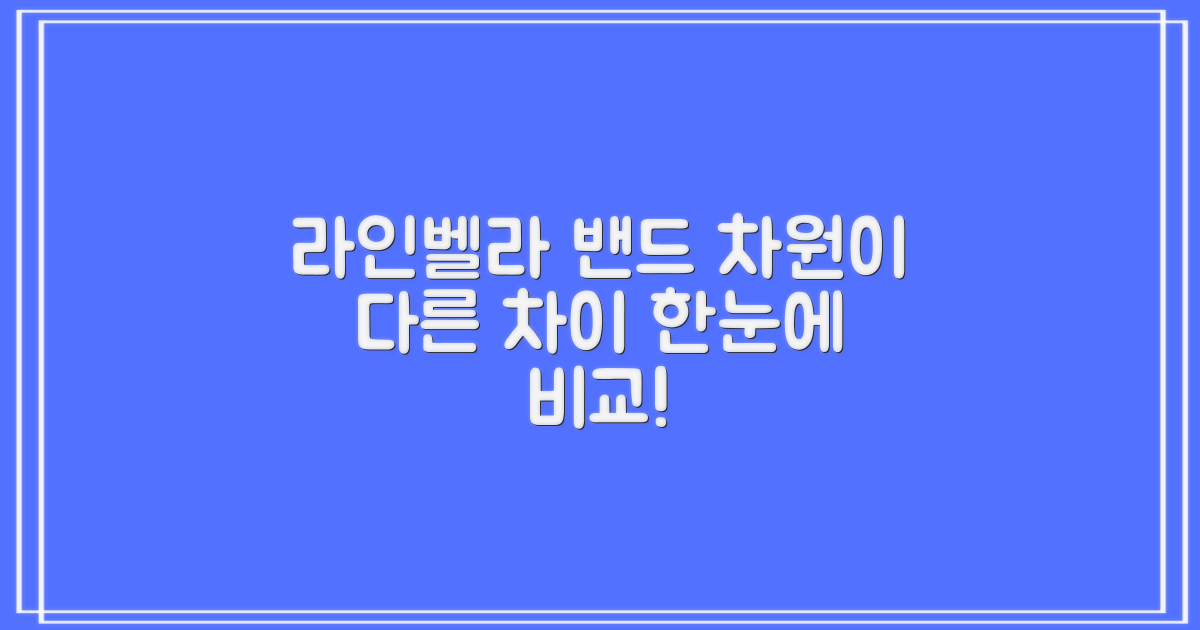 라인벨라 밴드, 무엇이 다를까?
